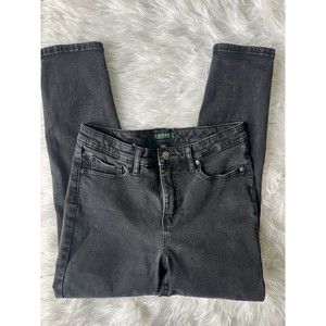 Ralph Lauren Jeans Black Premier Skinny Curvy Crop 8